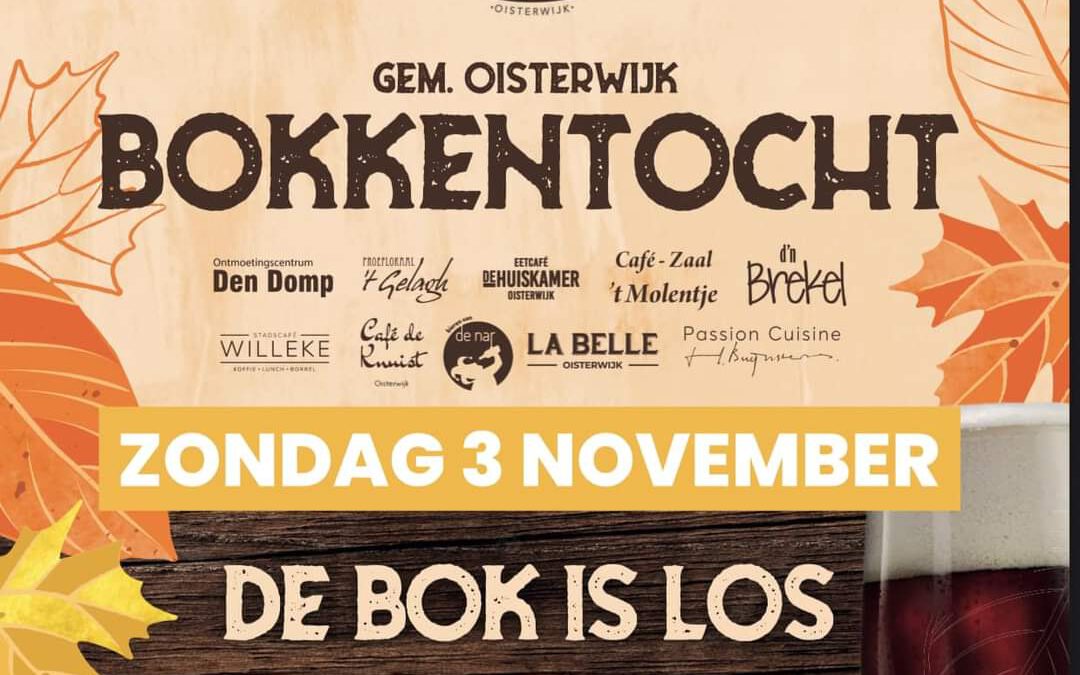 Ga zondag 3 november mee op bokkentocht!